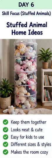Day 6: stuffed animal home ideas